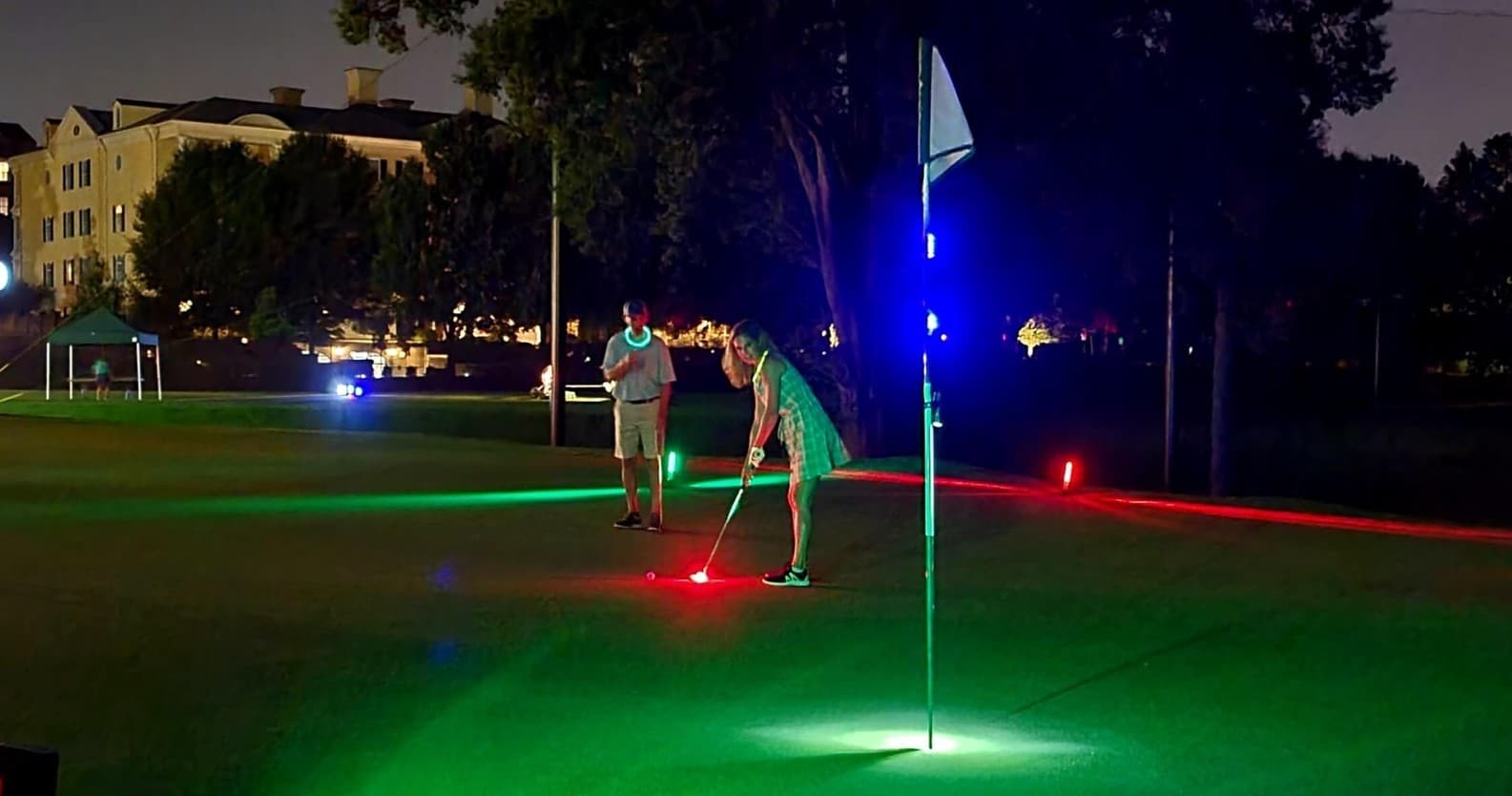 Experience Bournemouth's Festive Snow & Glow Mini Golf Under Twinkling Christmas Lights