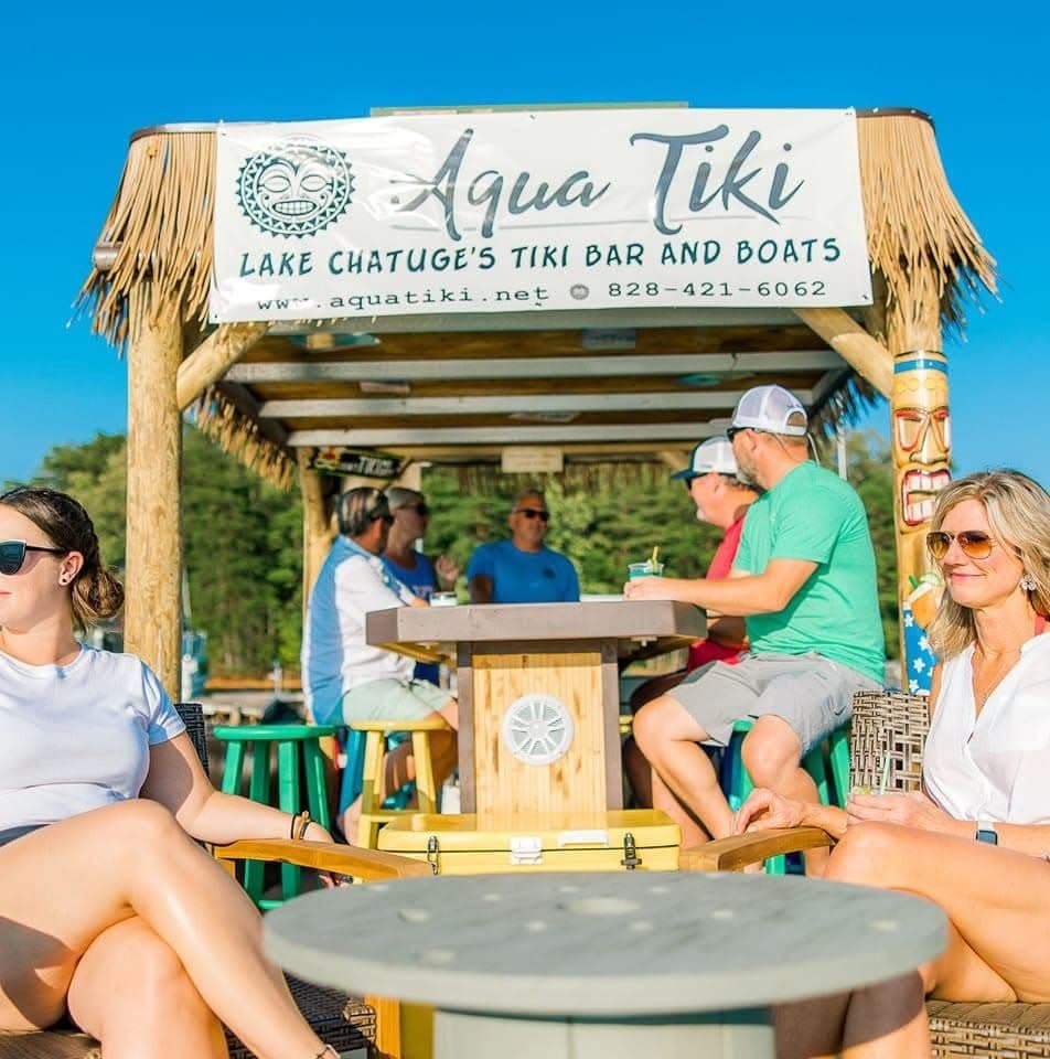 Date Night Float: Private Tiki Boat Charters on Lake Chatuge