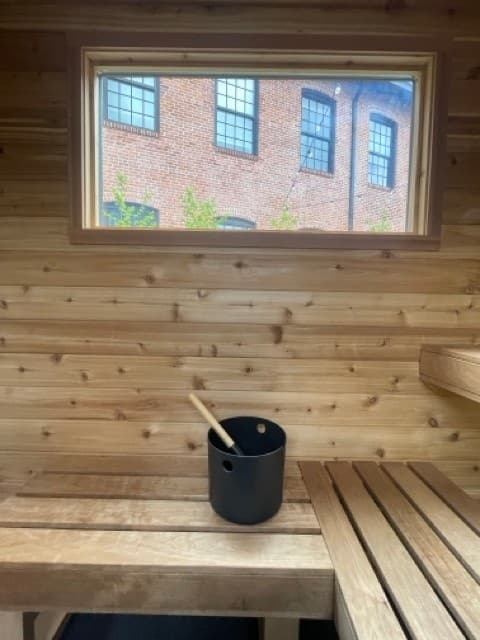 Wood-Fired Sauna & Cold Plunge at ROOMS&WORKS — Urban Contrast Therapy in NEW MARLBOROU