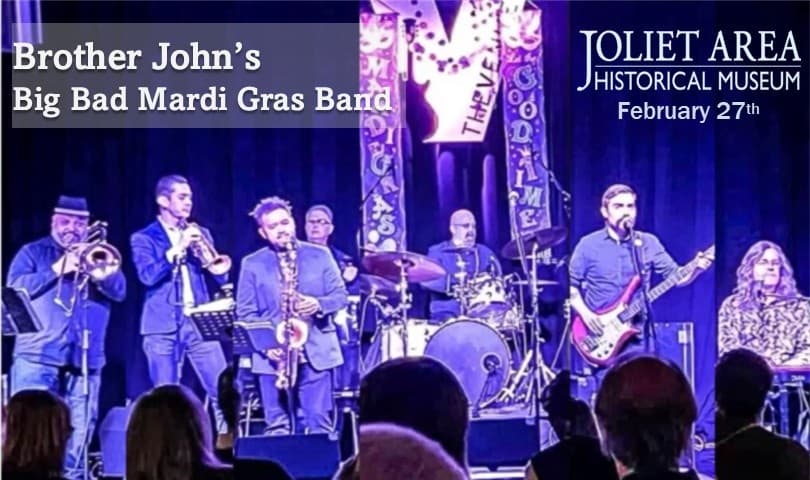 Mardi Gras Night at the Museum: Brother John's Big Bad Band in Joliet photo 1