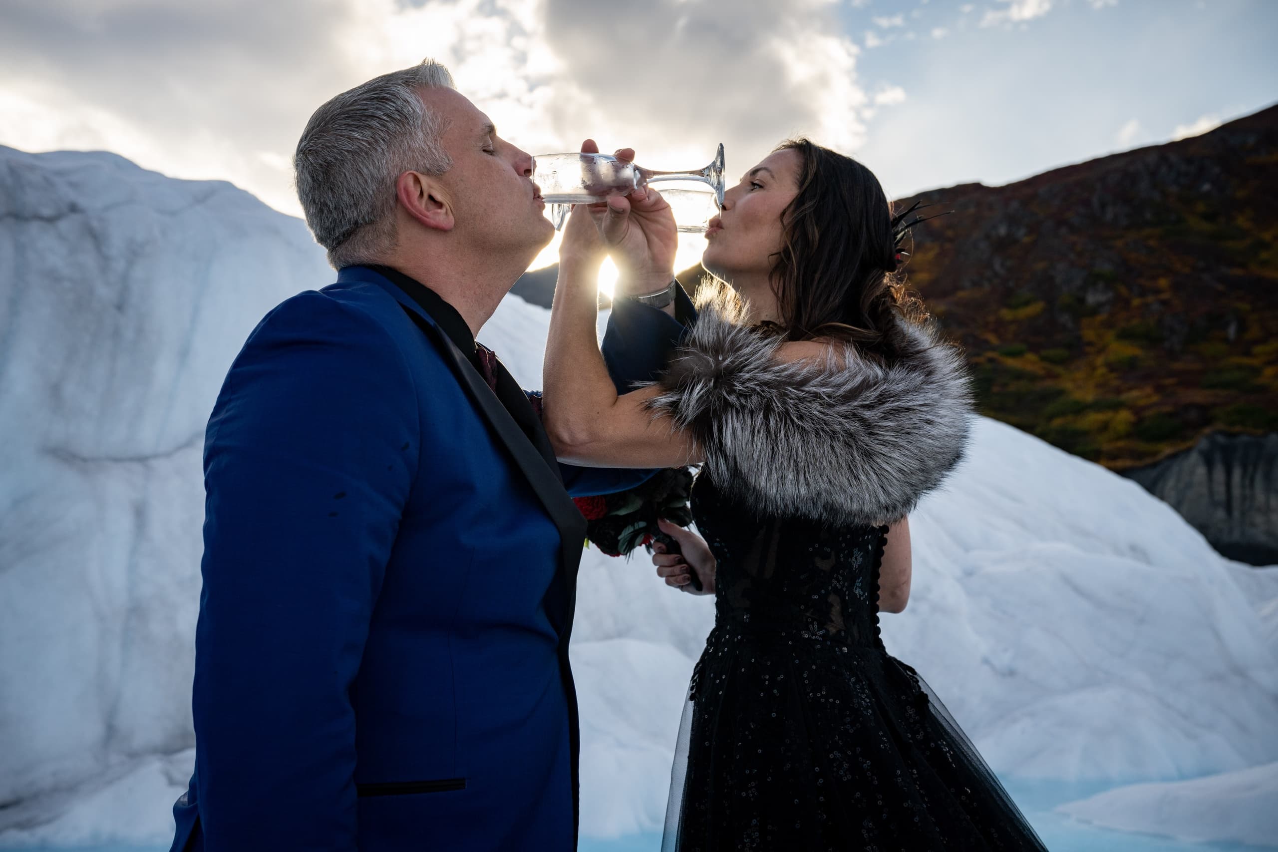 Glacier Elopements with Sheep Mountain Air in Chickaloon, AK