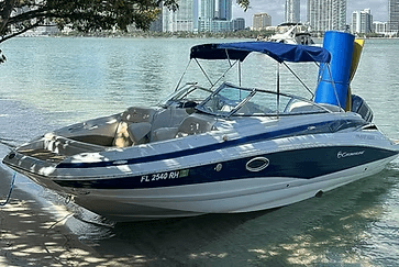 Miami Bay Escape Aboard the 26ft Crowline from 961 NW Seventh St