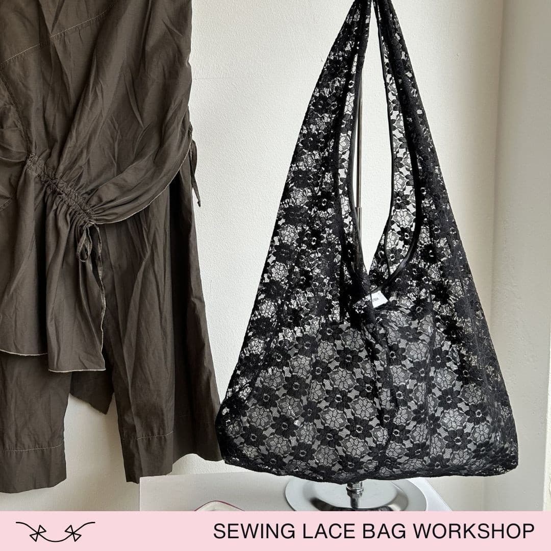 Crafting in Amsterdam: Make an Upcycled Lace Bag at Sewing Cafe photo 3