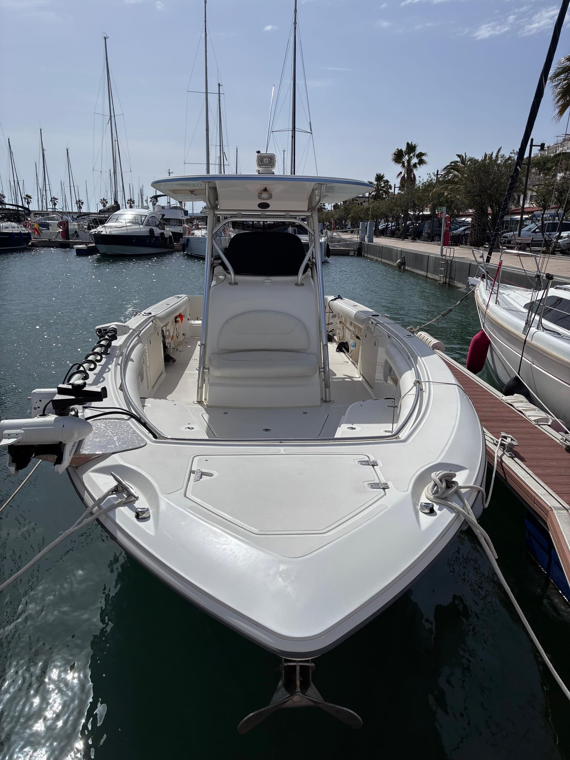 Boston Whaler Charter in Sitges: Guided Mediterranean Boat Experience