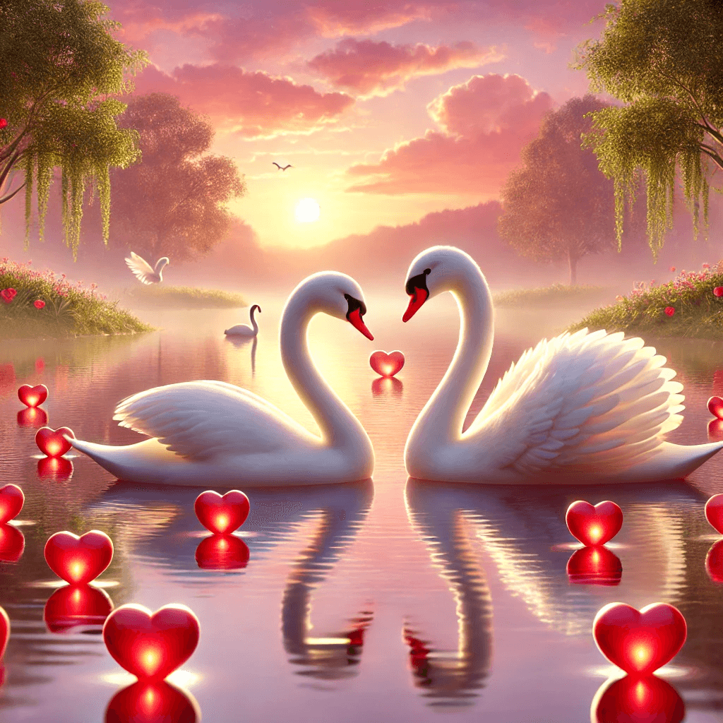 Magical Valentine's Swan Ride in The Woodlands, Texas