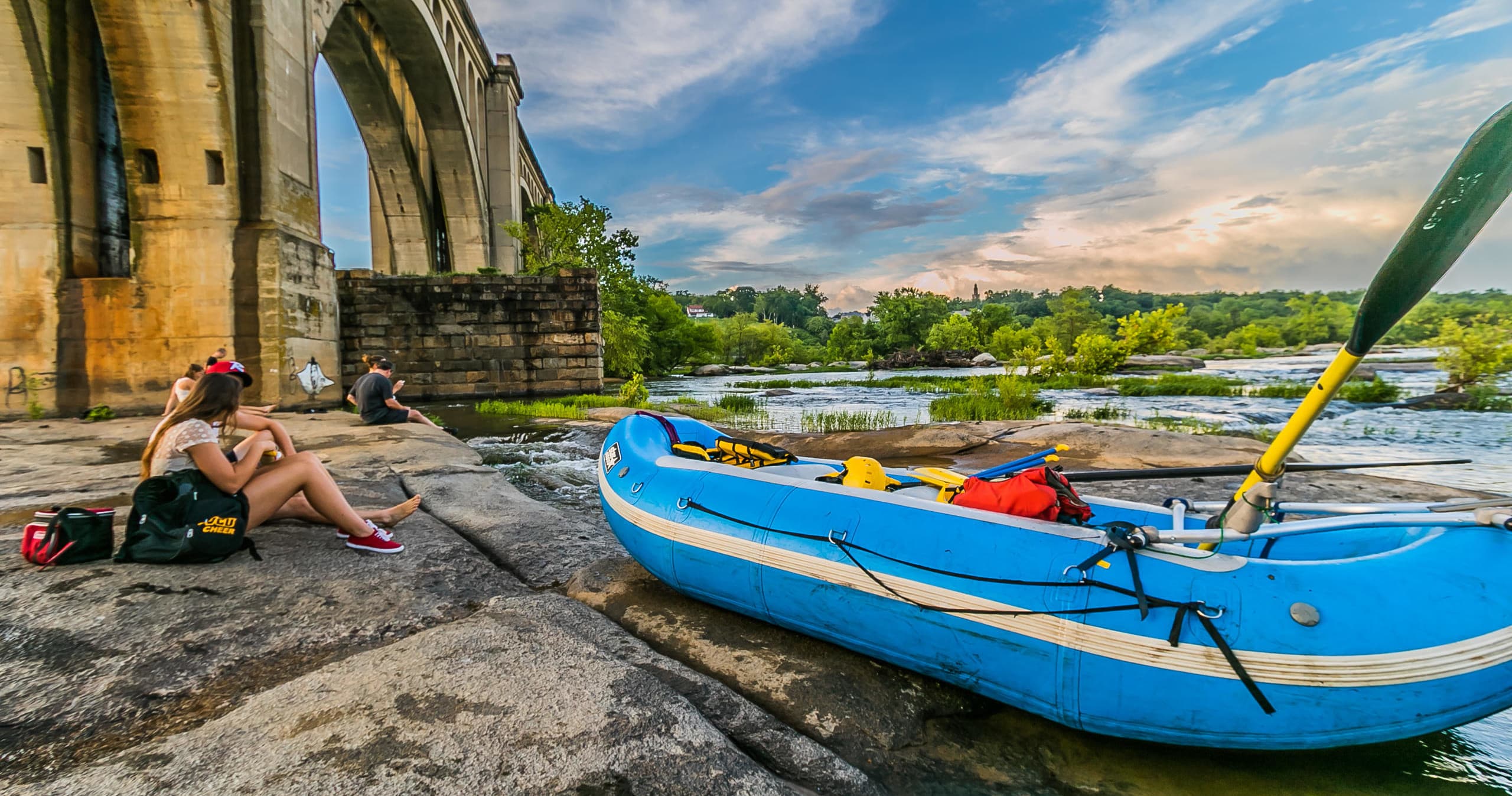 Experience Thrilling Whitewater Rafting on the Falls of the James in Richmond, Virginia