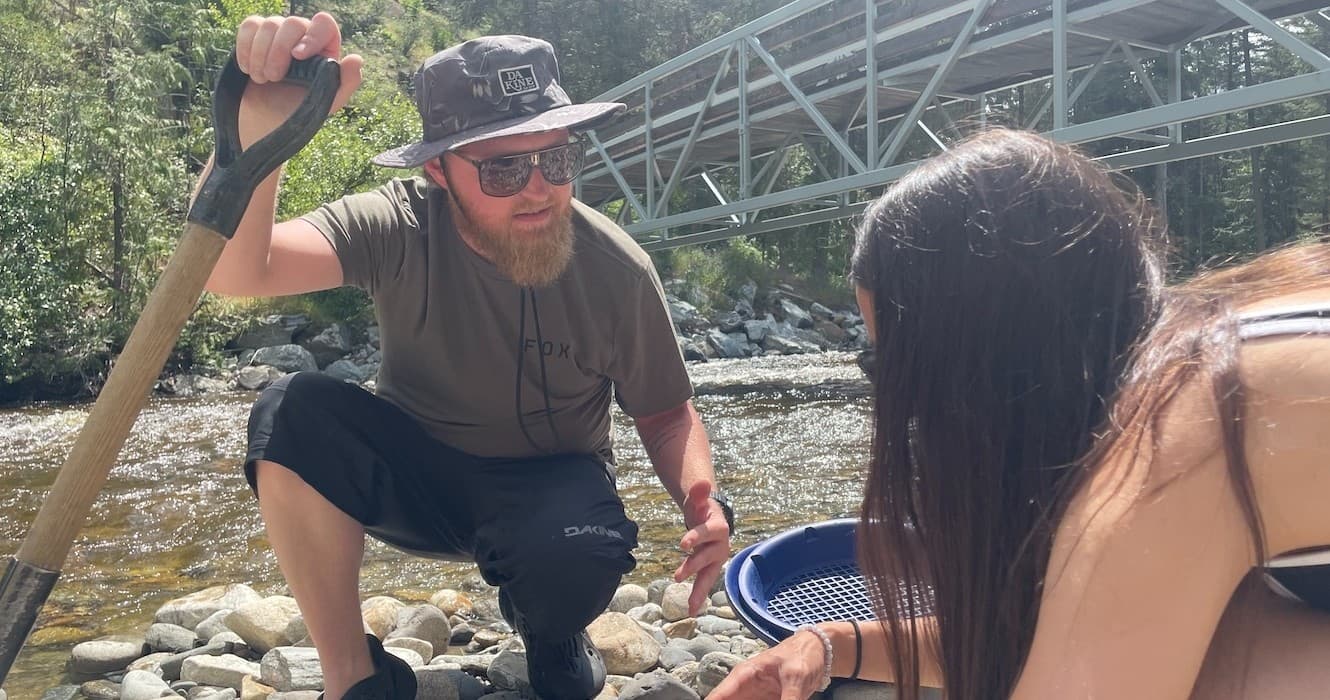 Gold Panning in Scenic Canyon with Lakeside Eco-Sports in Kelowna