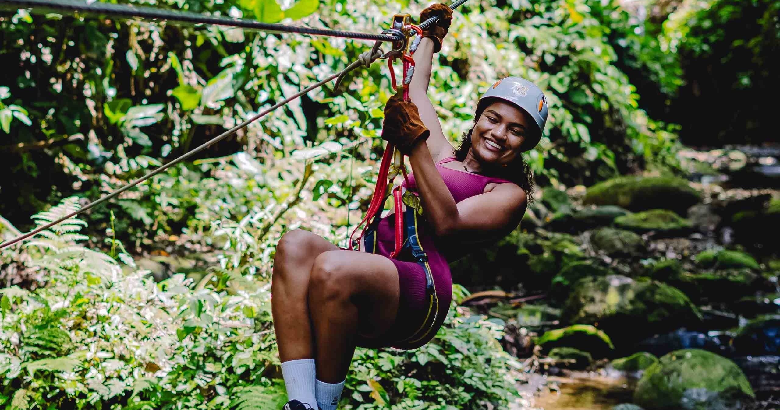 Southern Caribbean Superman Zipline: 450m Flight Above Costa Rica Rainforest