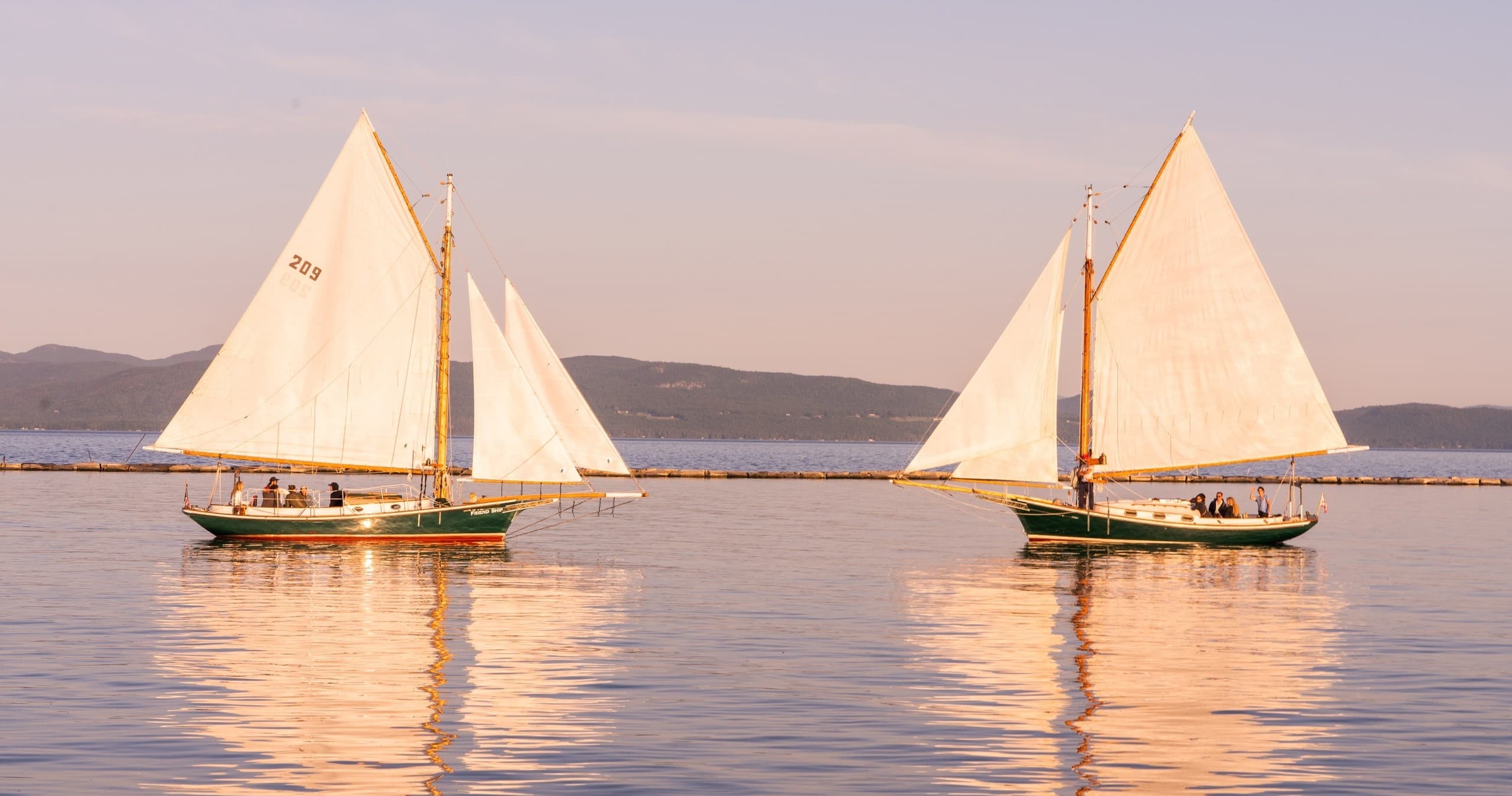 Sunset Sailing on Lake Champlain: Friendship Sloop Cruises from Burlington photo 2