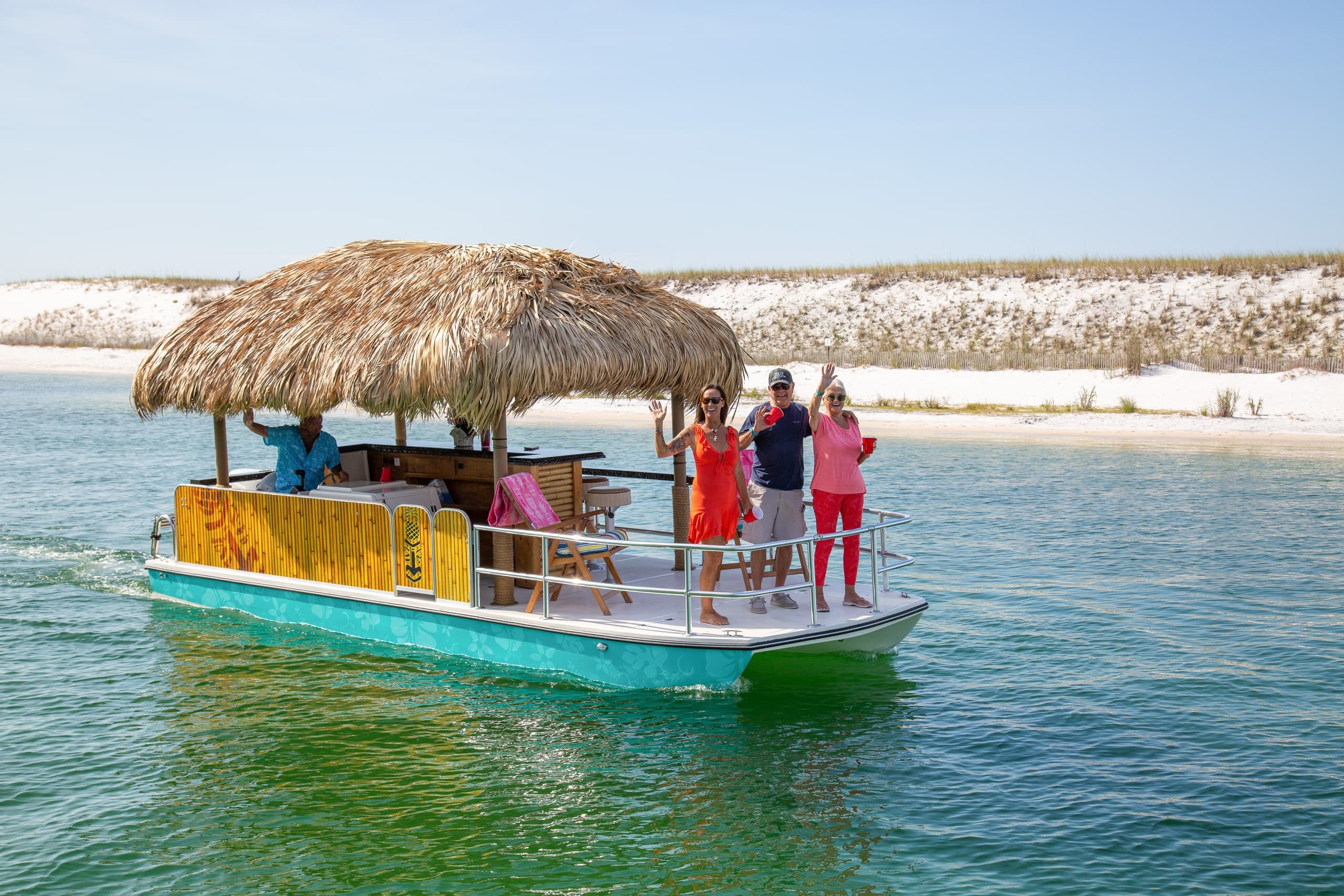 Private Tiki Cruise to Crab Island with Destin Private Yachts