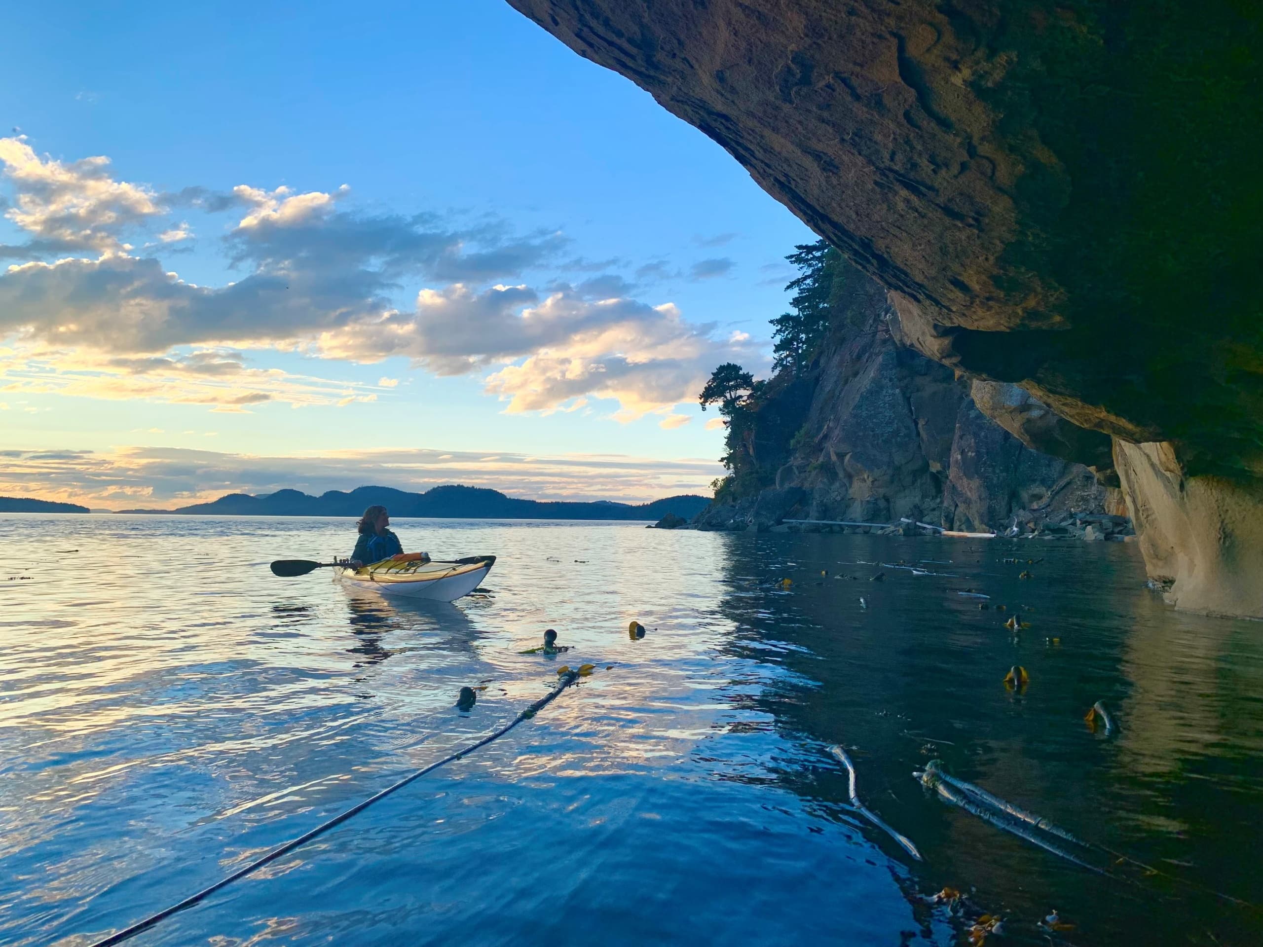 Sunset Kayak Tour in Saturna, British Columbia