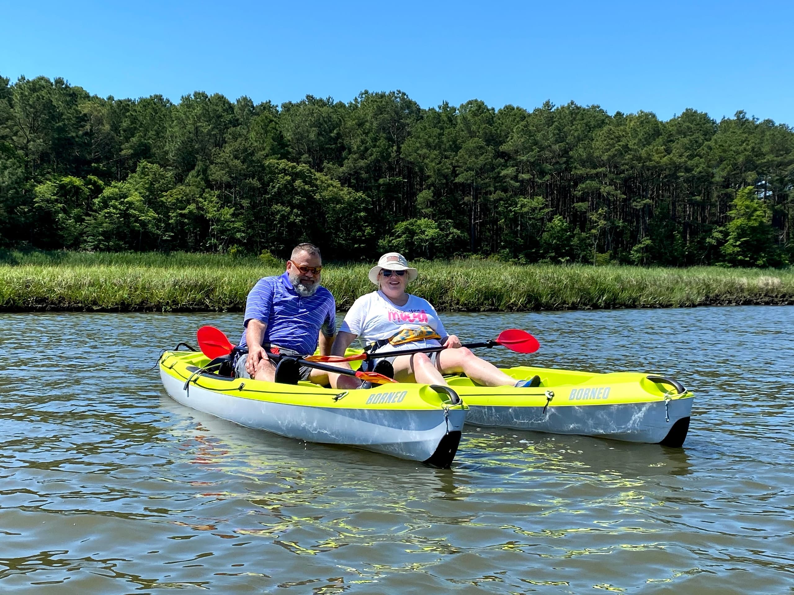 Kayak Rentals with Back Support at Delmarva Board Sport Adventures