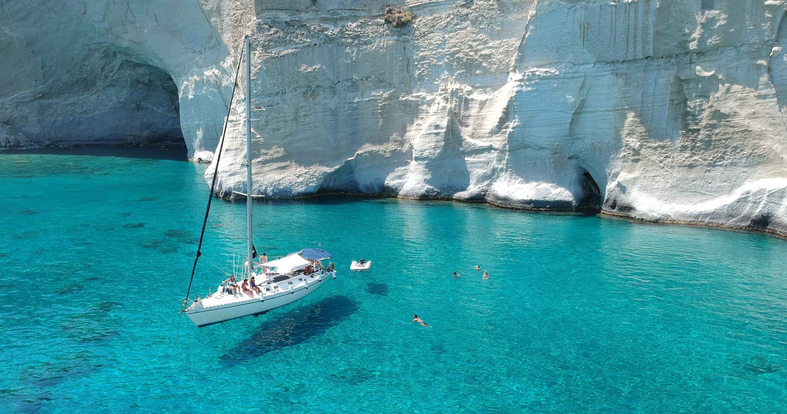 Kleftiko Sailing Cruise in Milos with Polco Sailing