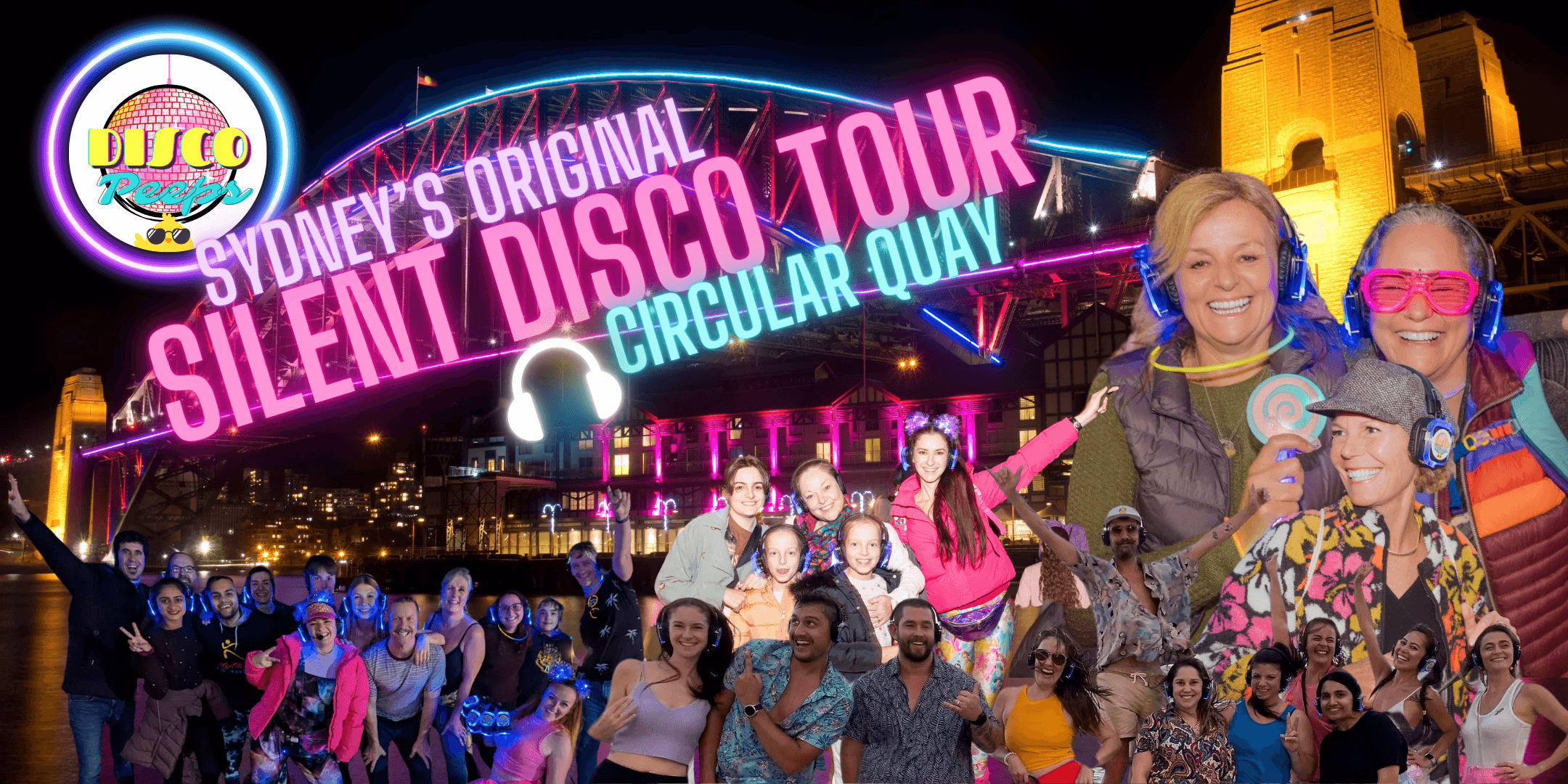 Silent Disco Walks at Circular Quay by Disco Peeps