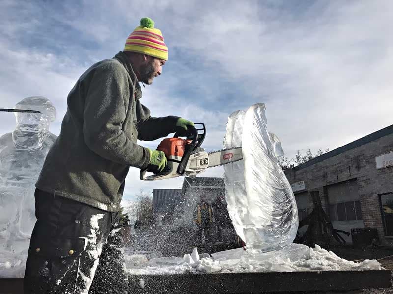 Fire & Ice: Ice Carving & Campfire at Church Landing, Meredith NH