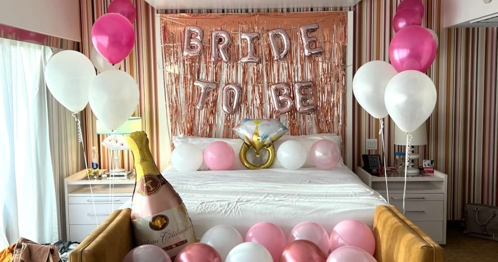 Bachelorette Hotel Room Decor by This Magic Moment in Vegas