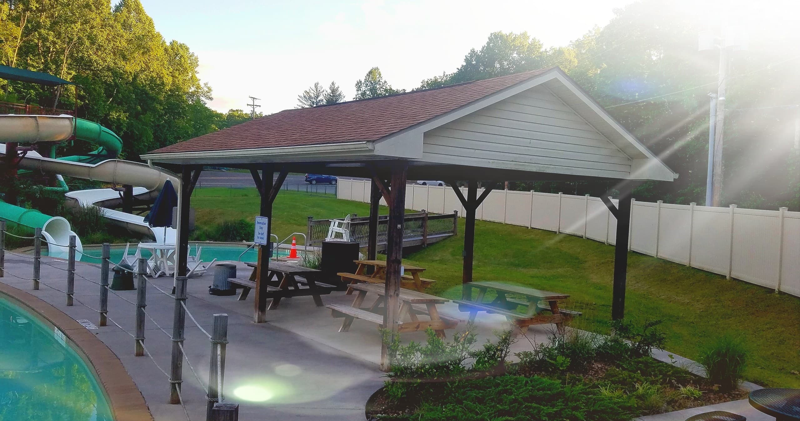 Private Waterpark Shelter Rental at Breaks, Virginia
