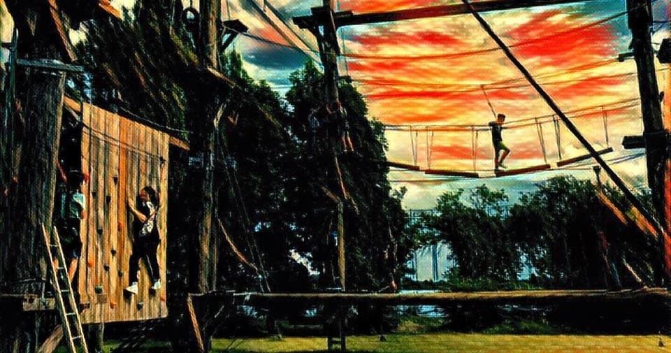 Land-Adventures at Adventurepark Xanten: Kids Climbing Fun