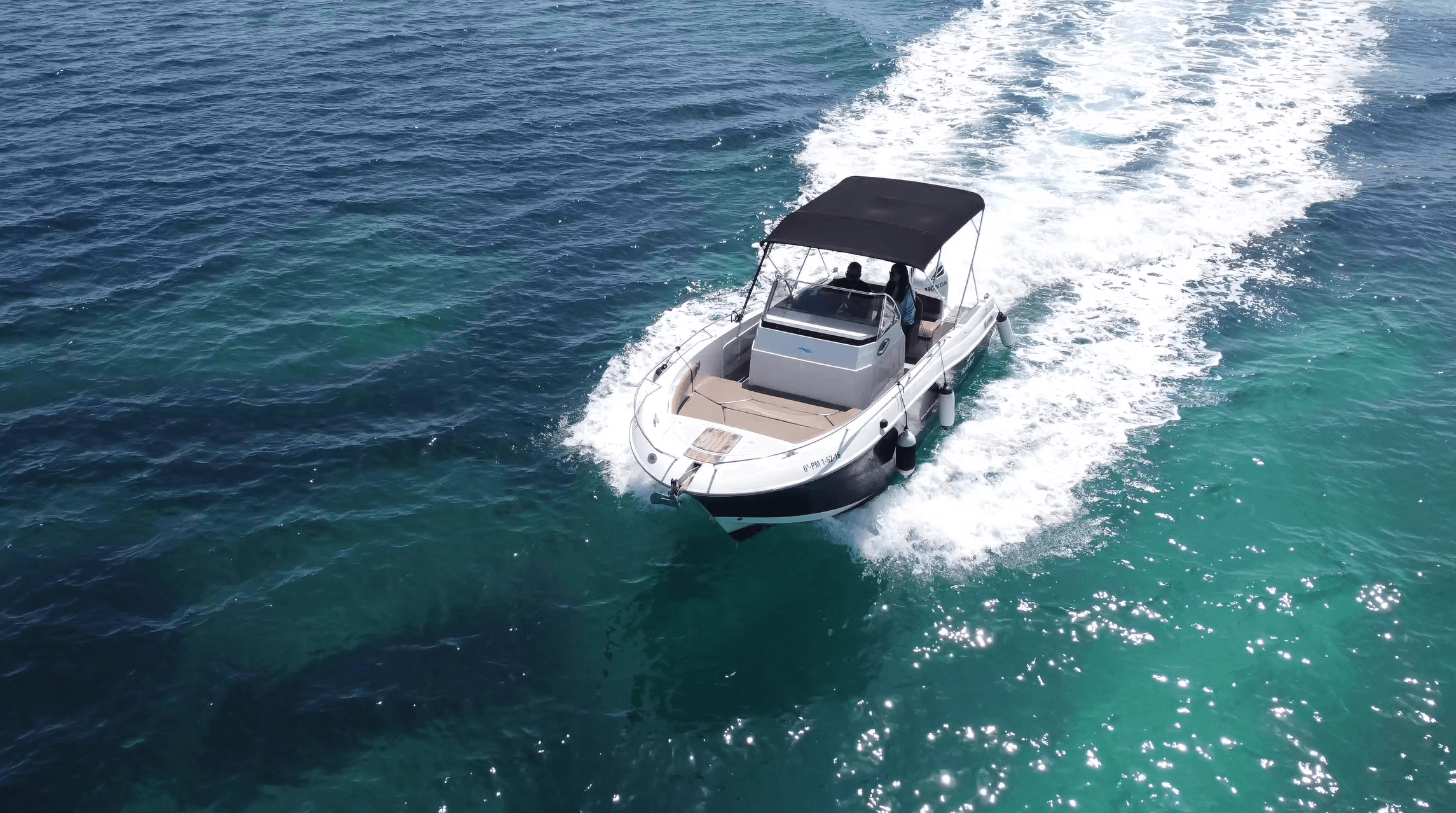 Marlén day charter in Can Picafort – Atlantic Marine Open 750 coastal cruises