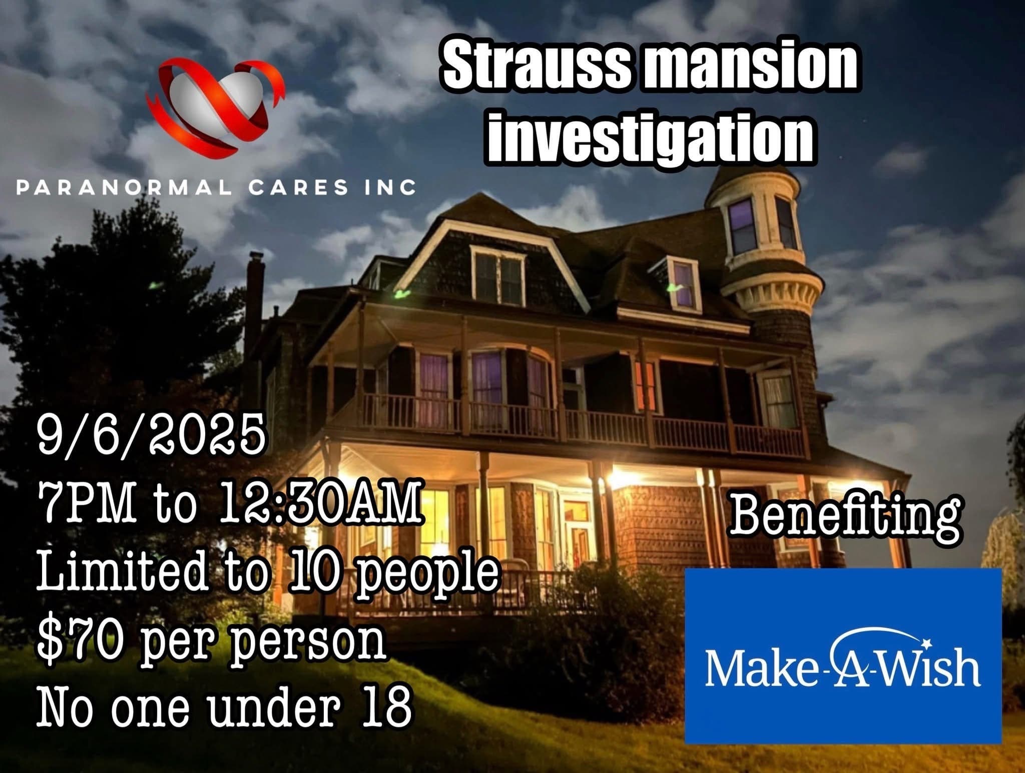 Ghost Tour & Paranormal Investigation at Strauss Mansion