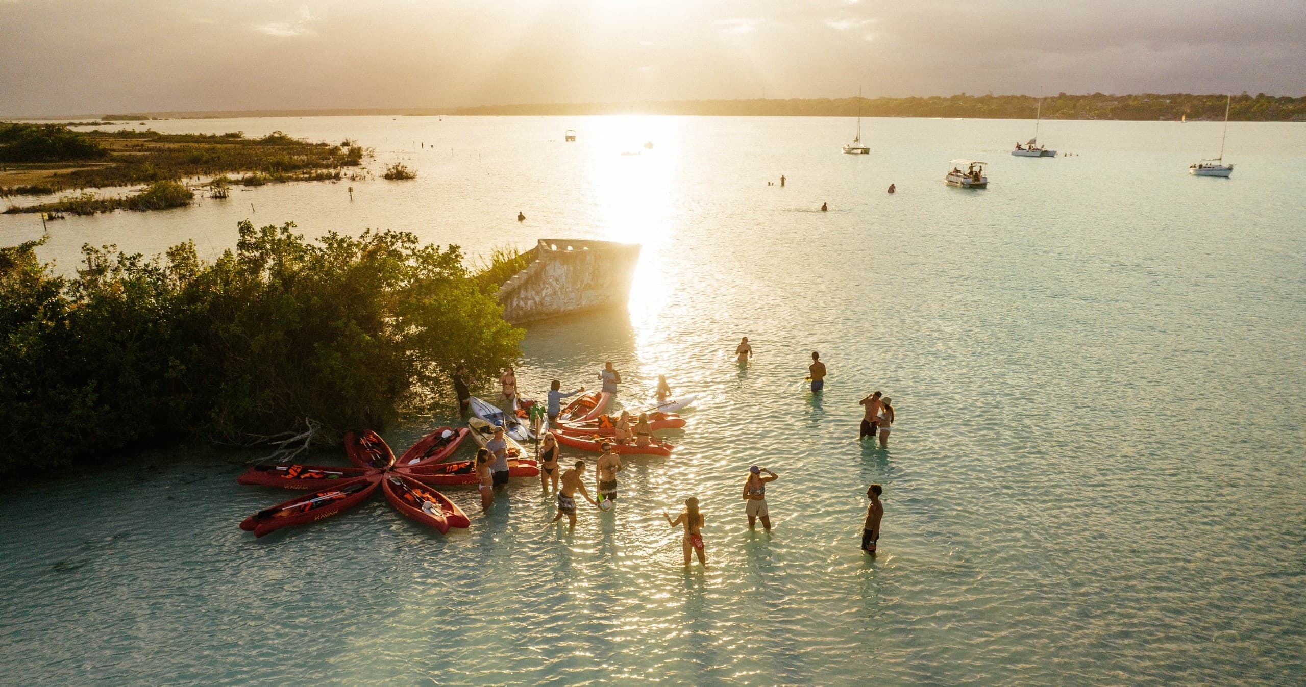 Sunset Kayak Adventure with Adventure Lab in Bacalar