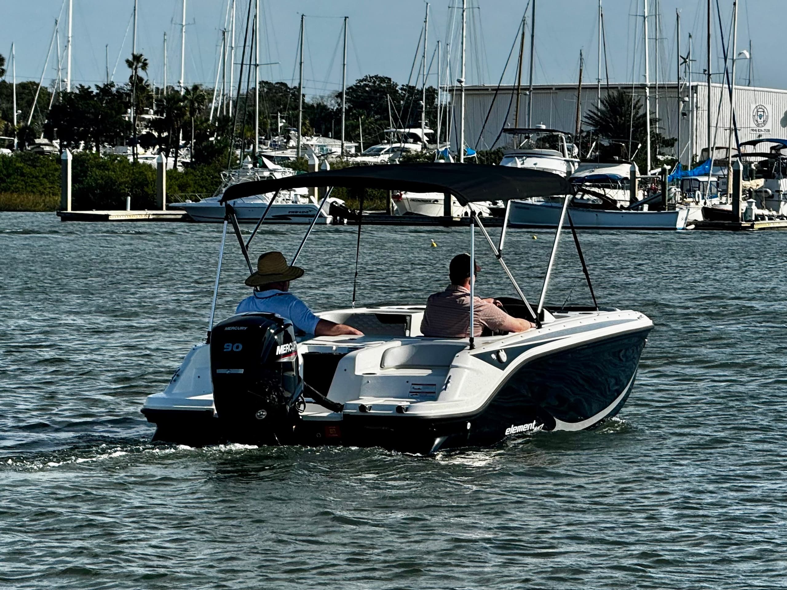 Bayliner M17 — Best Value Small-Boat Rental for St. Augustine Dolphin & Fort Cruises photo 4