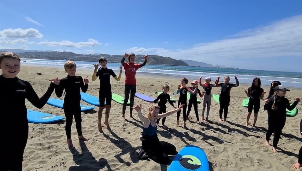 Kids Surf & Skate Holiday Program at Paekakariki Beach Kapiti Coast Summer Camp photo 3