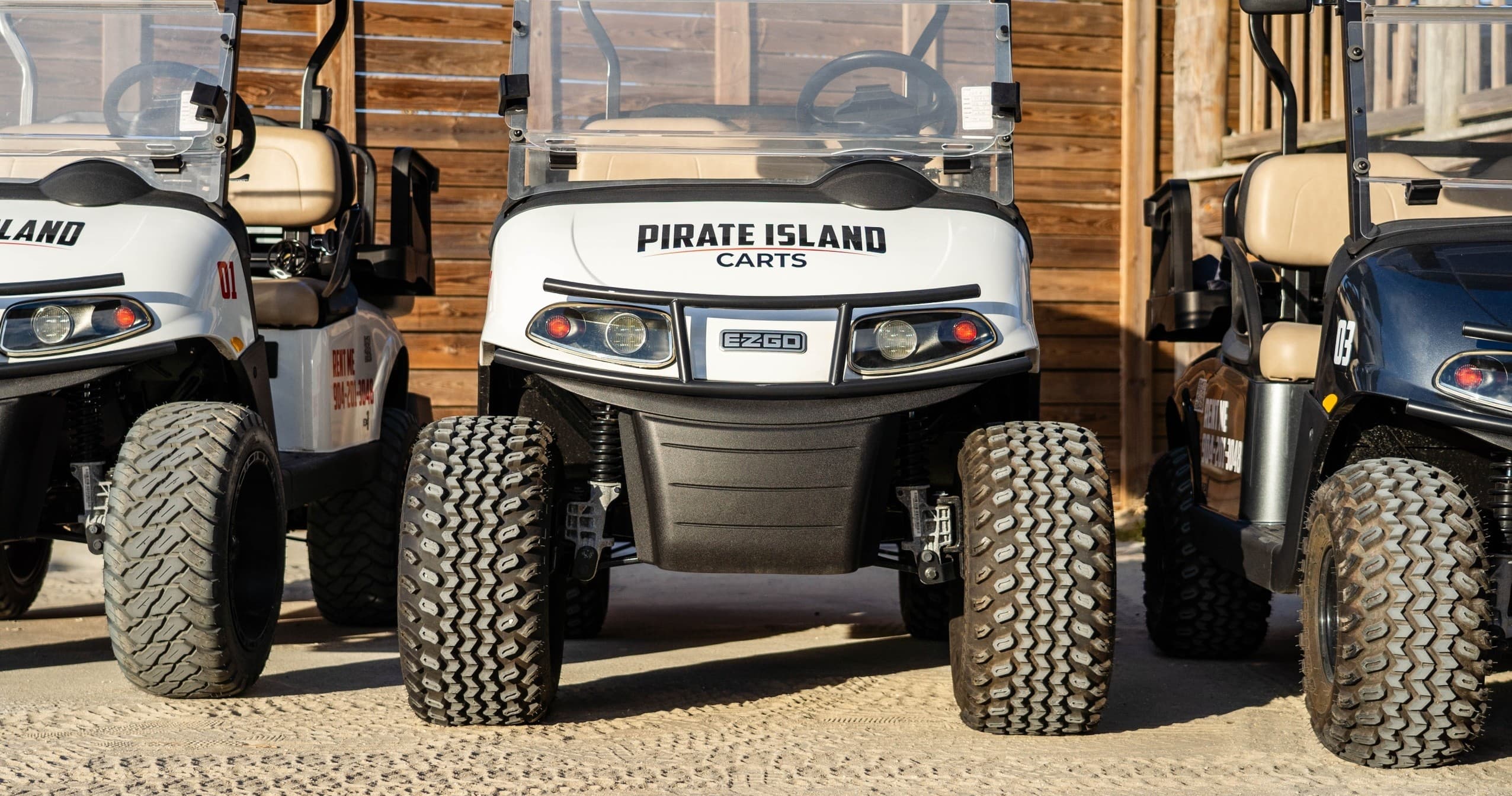 Explore St. Augustine Beach with Eco-Friendly 4-Seater Golf Cart Rentals