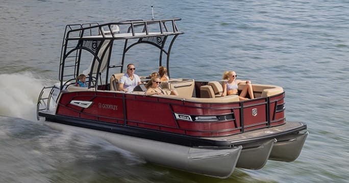 Double-Decker Tritoon Adventures on Lake Chatuge — Monaco 235 Rental in Hiawassee