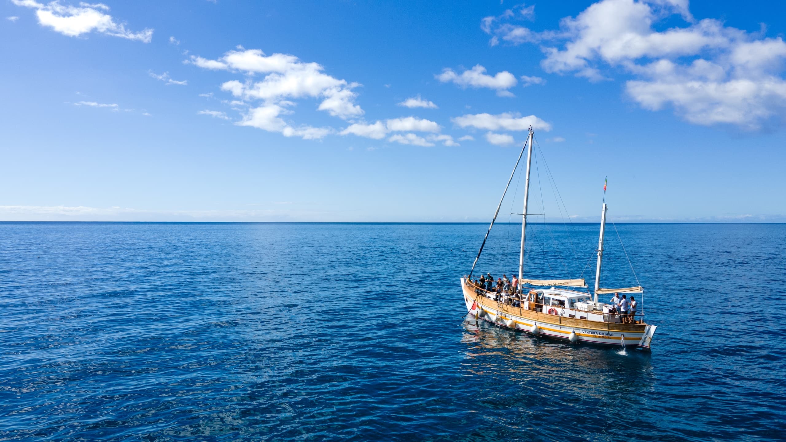 Explore Madeira’s Cabo Girão by Historic Sailing Boat: Swim, Paddle & Snorkel Along Europe’s Highest Sea Cliff