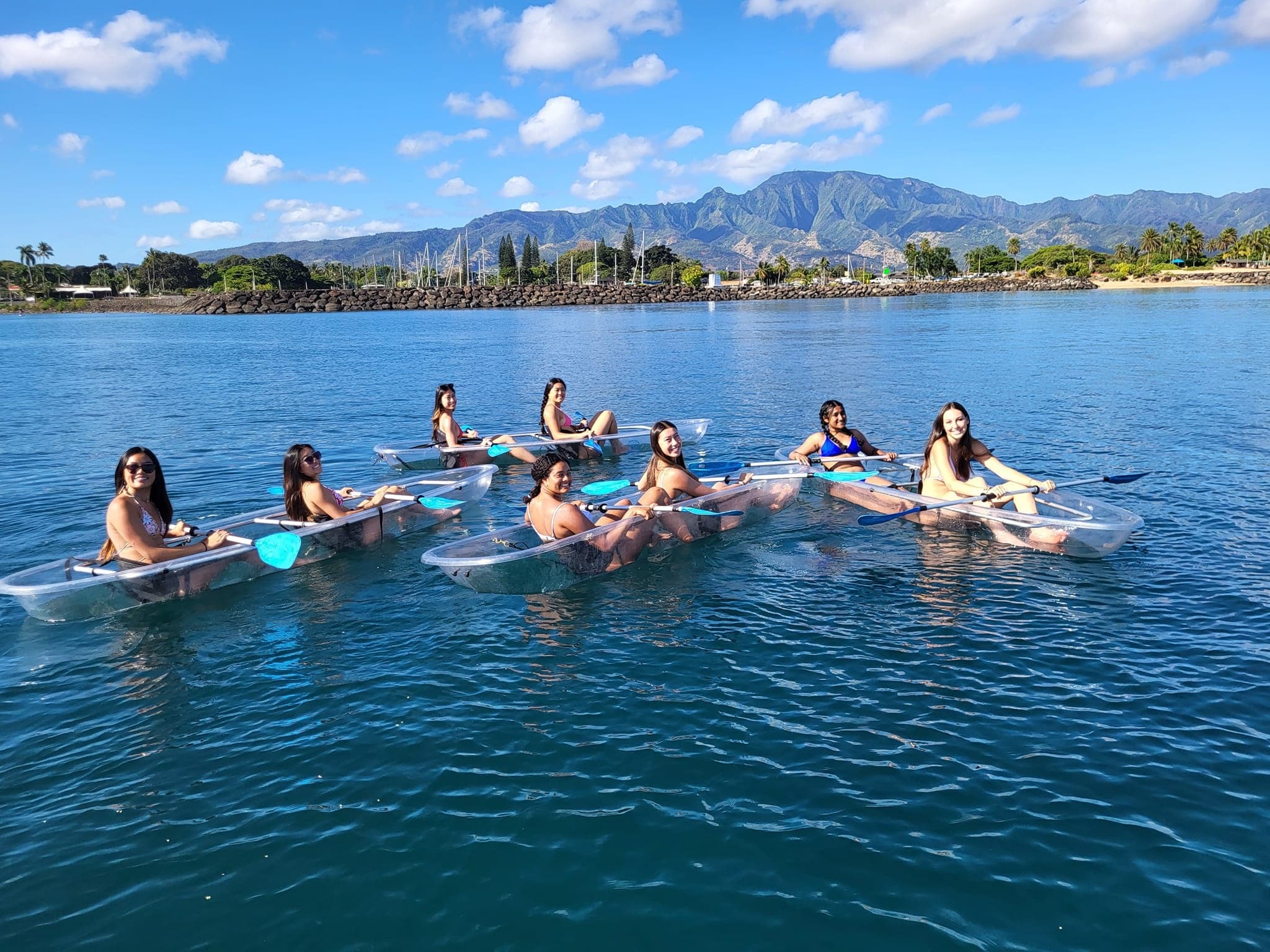 Clear Bottom Kayaking Adventure on Oahu's Shores