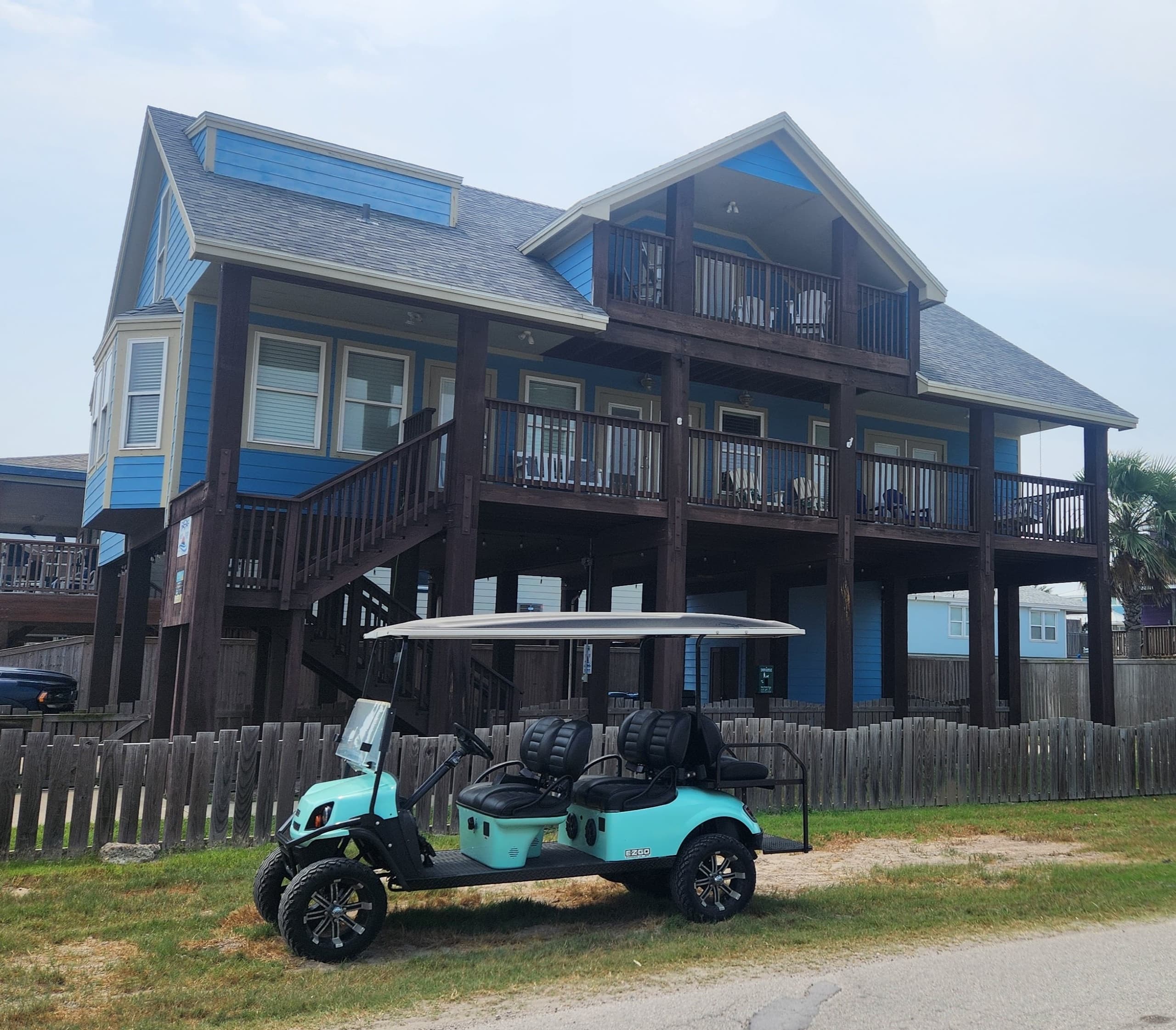 Coastal Ed’s Blue Crush Beach Cart Rentals in Port Aransas