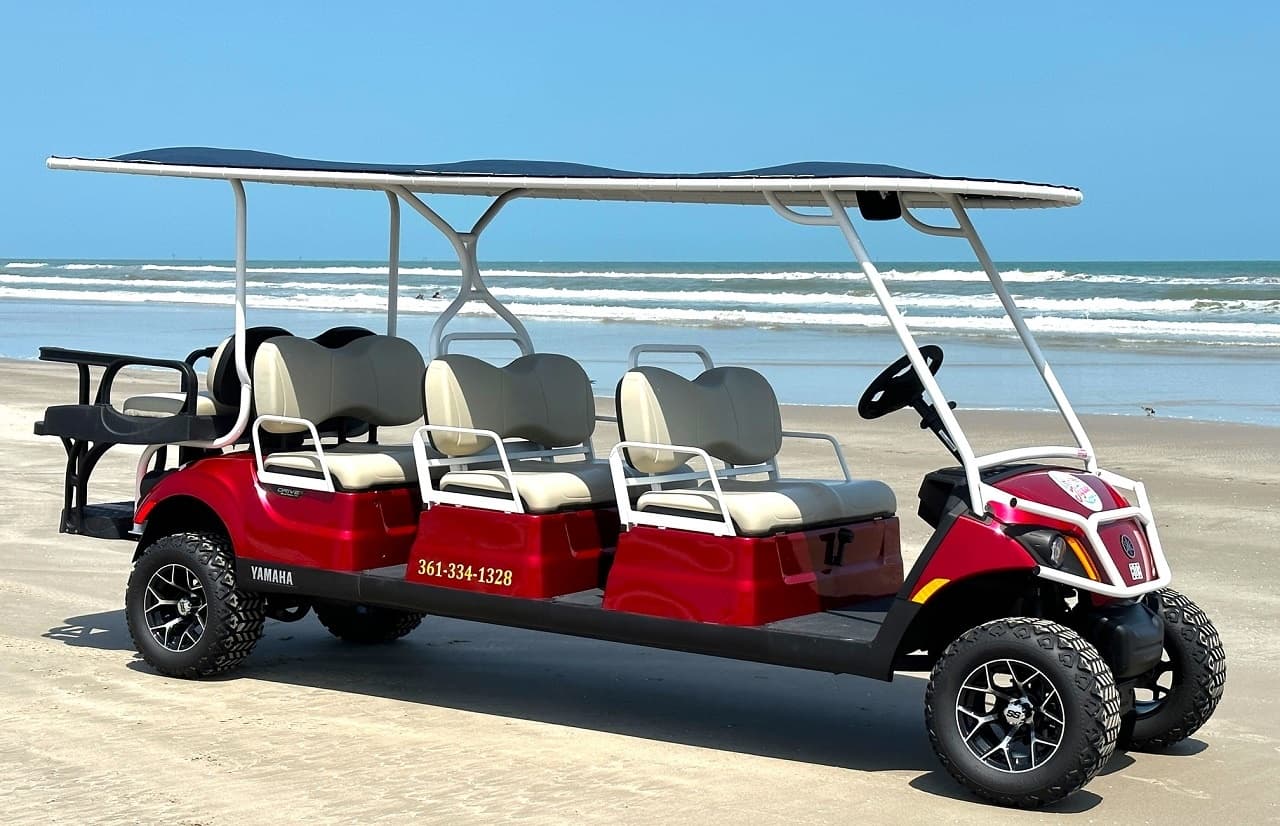 Explore Corpus Christi’s Beaches with 8-Passenger Golf Carts