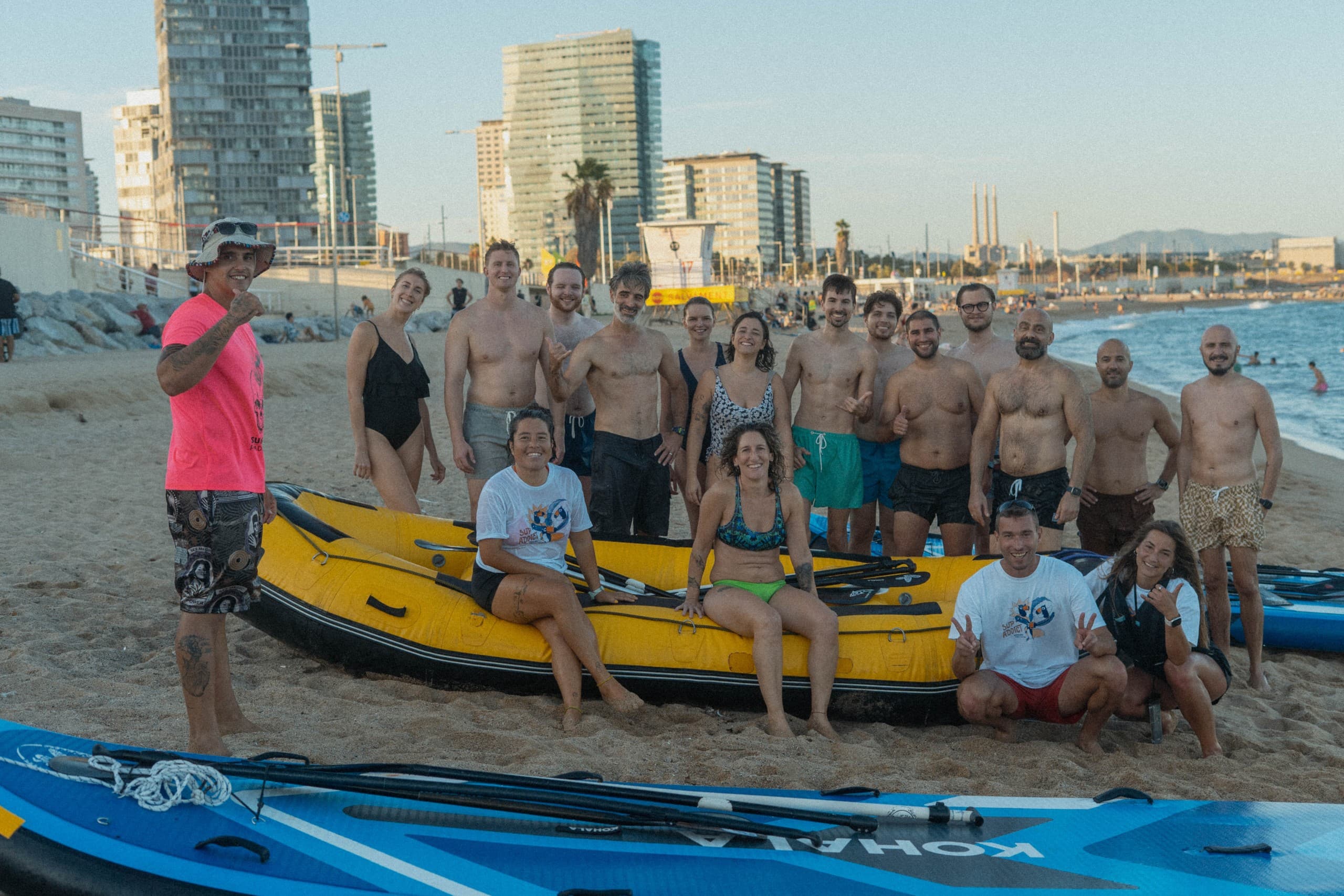 Coastal Team Building with SUP ADDICT on Barcelona Coast photo 4
