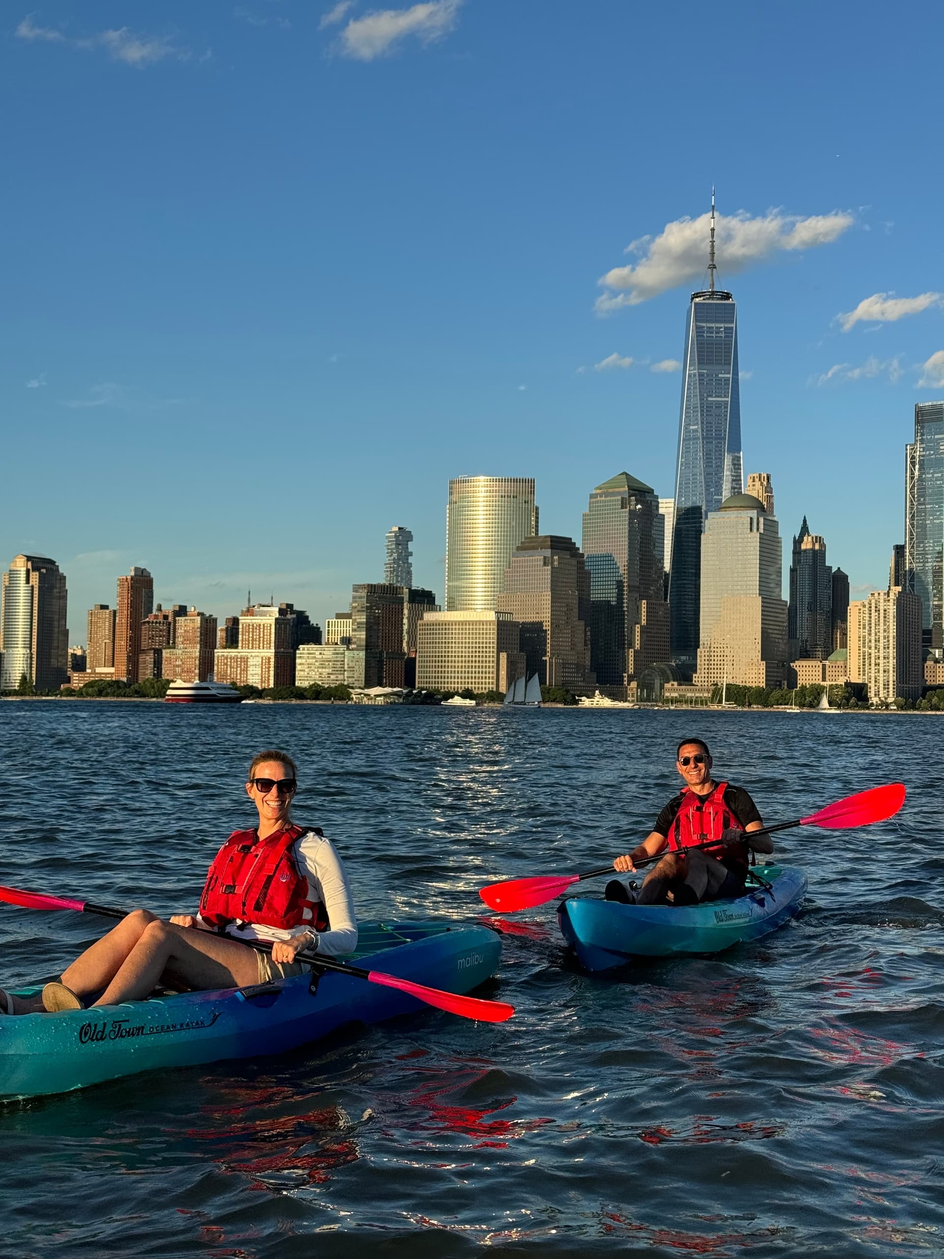 Sunset Kayak Tour in Jersey City, NJ on the Hudson River