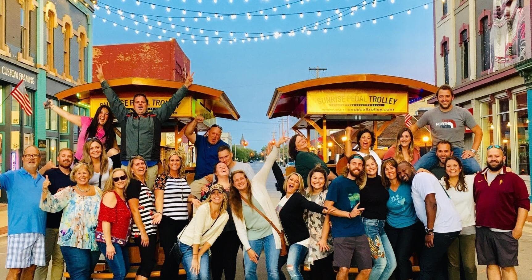 Sunrise Pedal Trolley: Private Bay City Tour Adventure