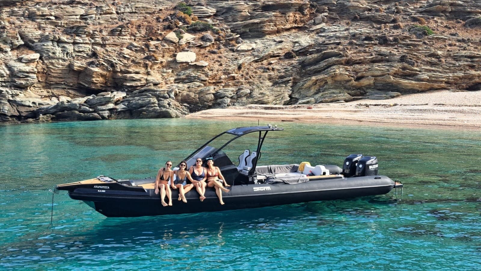 Full-Day Andros RIB Cruise: Snorkel Secret Beaches, Food & Drinks photo 2