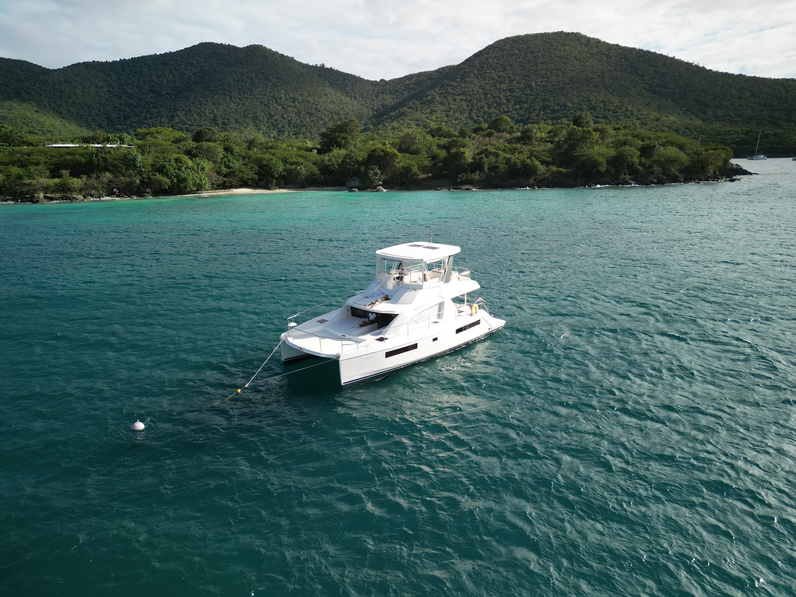 Sunset on a 43 Foot Leopard Powercat: St. Thomas & St. John Evening Cruise photo 1