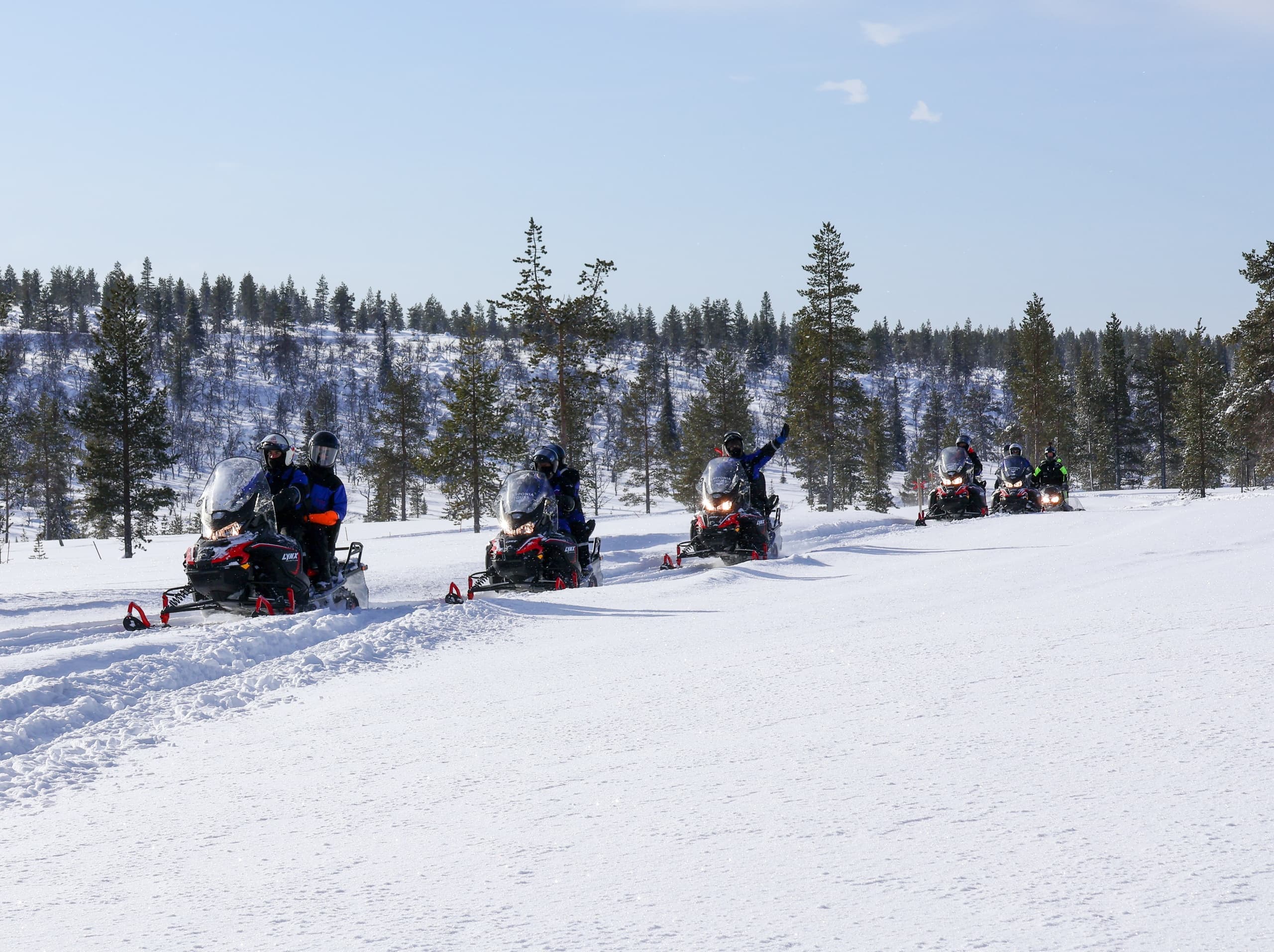 Ice Fishing Snowmobile Safari with Lapponia Tours in Saariselkä