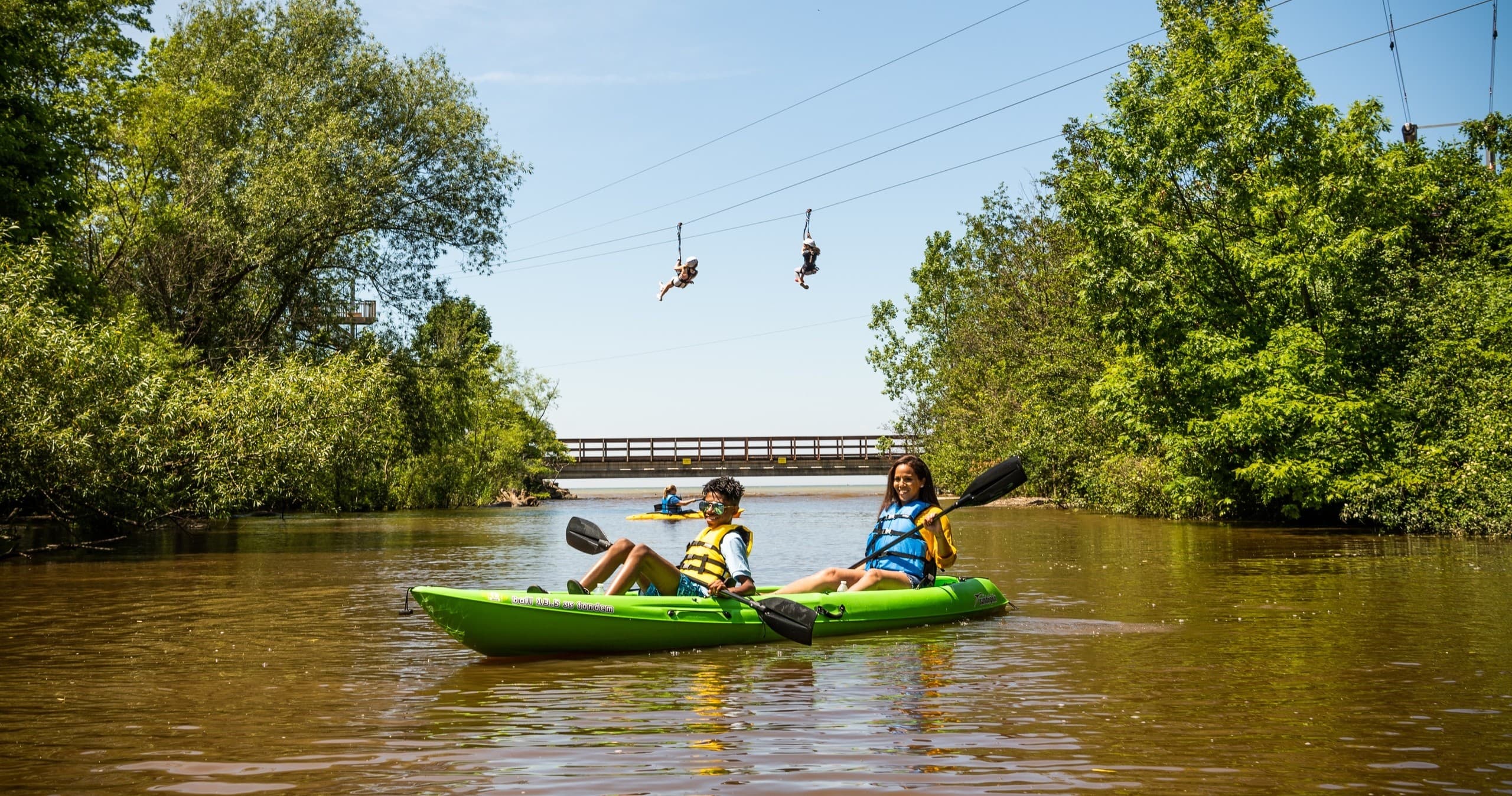 Kayaking at Geneva State Park with Lake Erie Canopy Tours