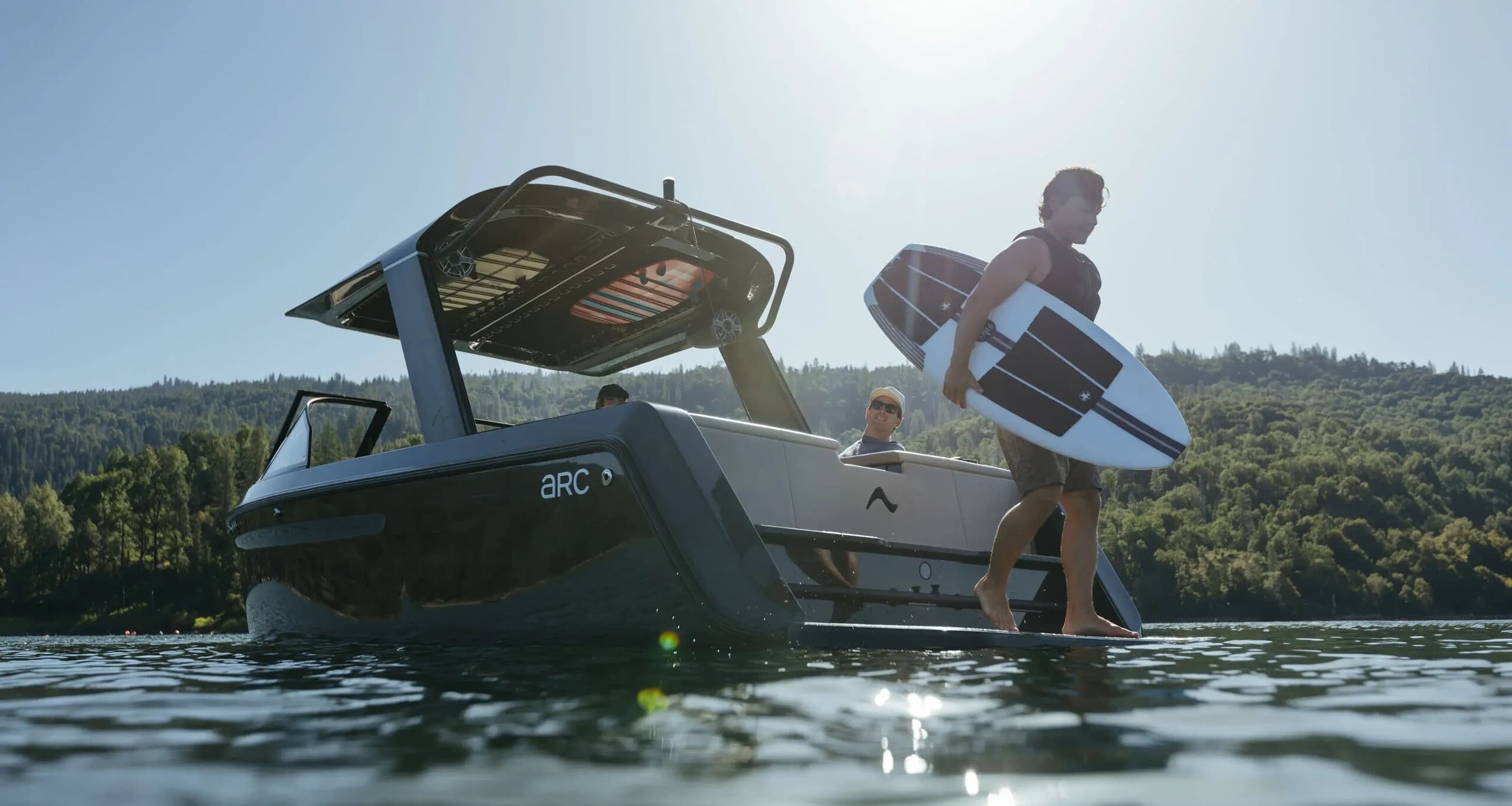 Electric Wake Surfing and Tubing in Emerald Bay Lake Tahoe Private Charter