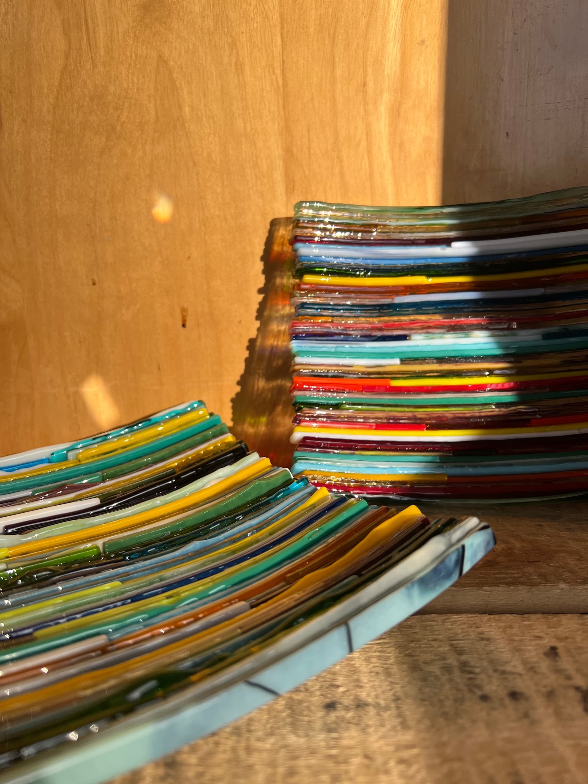 Make a Striped Fused-Glass Plate in Denver — Kiln-Fired Workshop