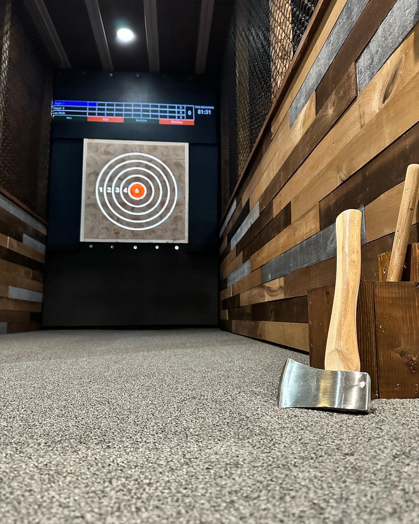 Land Adventures at Three Birds Restaurant: Axe Throwing Joy