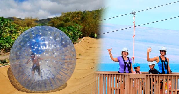 Thrilling Outdoor Adventures in Lahaina: Zipline, Aquaball & More