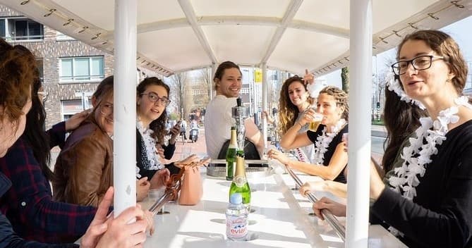 Private Beer Bike Adventure with Fun Amsterdam in Sloterdijk