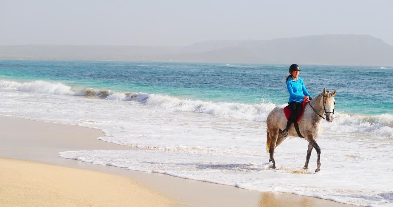 Horseback Riding at Kite Beach with Cabo Verde Tours in Sal