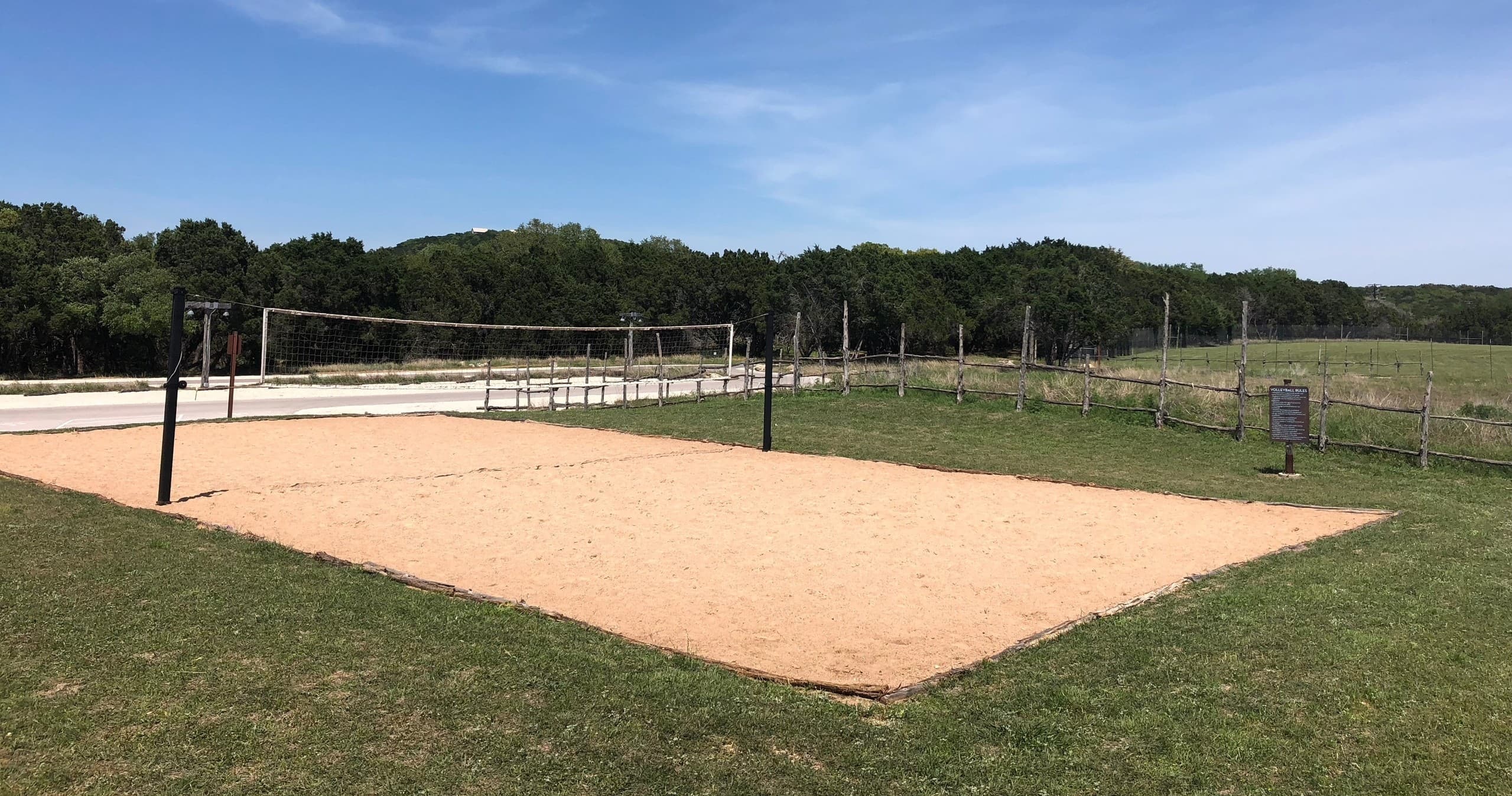 Land Adventures at Wimberley’s Sand Volleyball Court