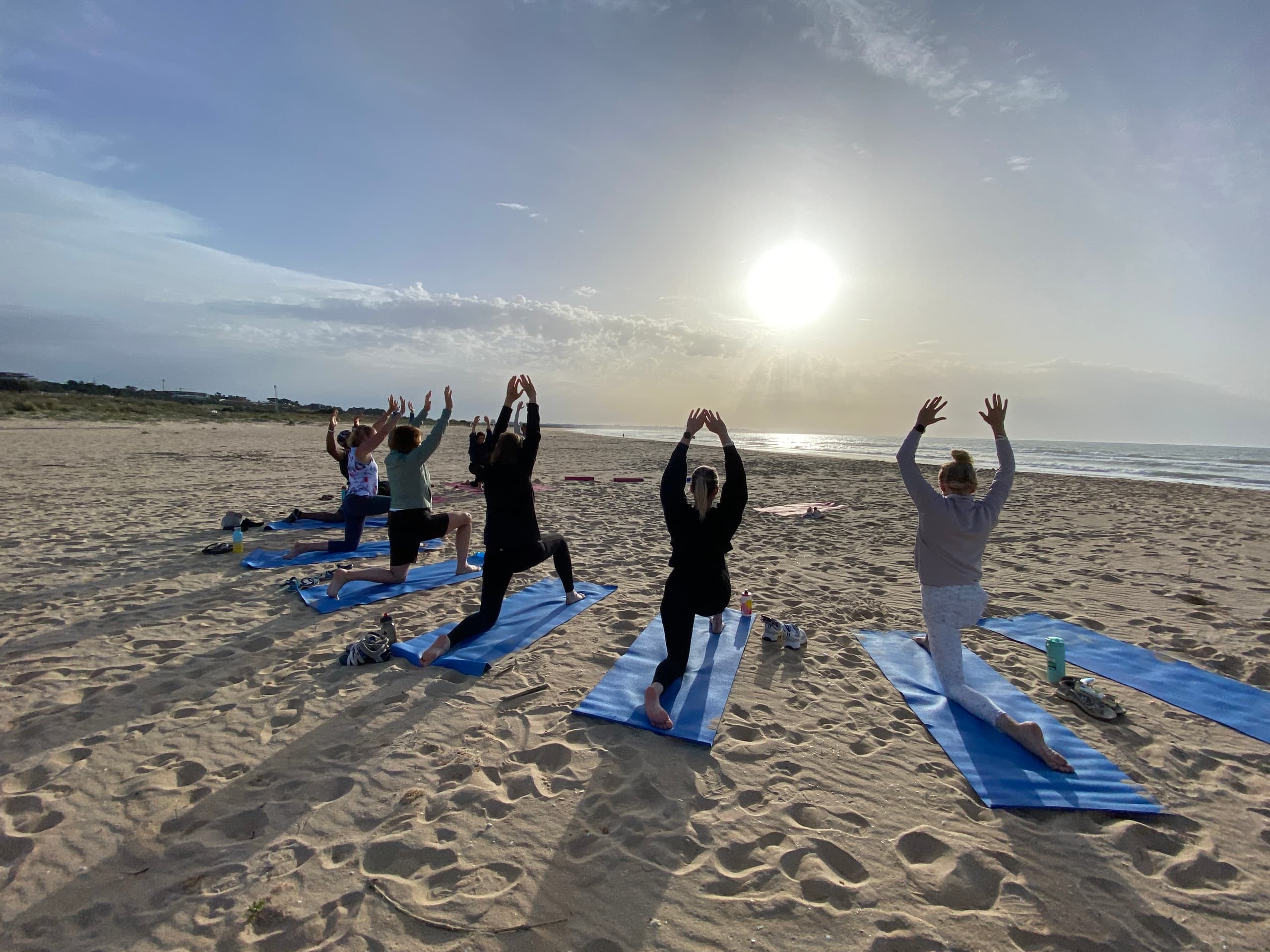 Beach Yoga in Costa da Caparica: Hatha & Dynamic Oceanfront Classes