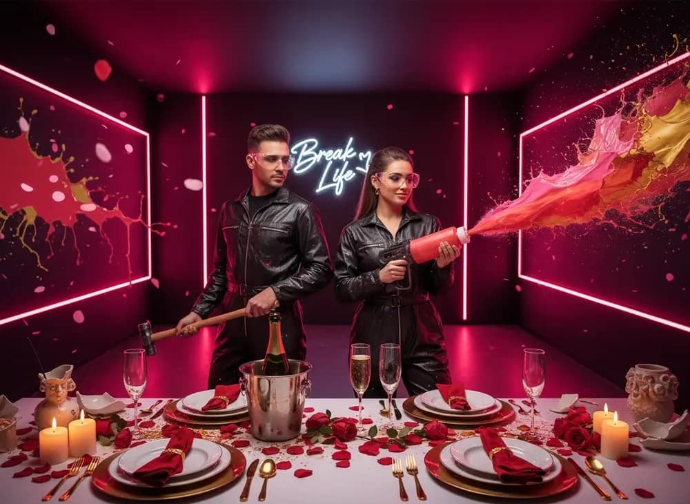 Houston Valentine's Rage Room: Break Life Smash & Paint Experience