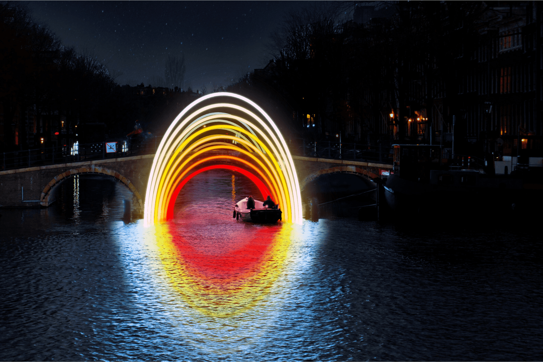 Amsterdam Light Festival Bike Tour by Yellow Bike